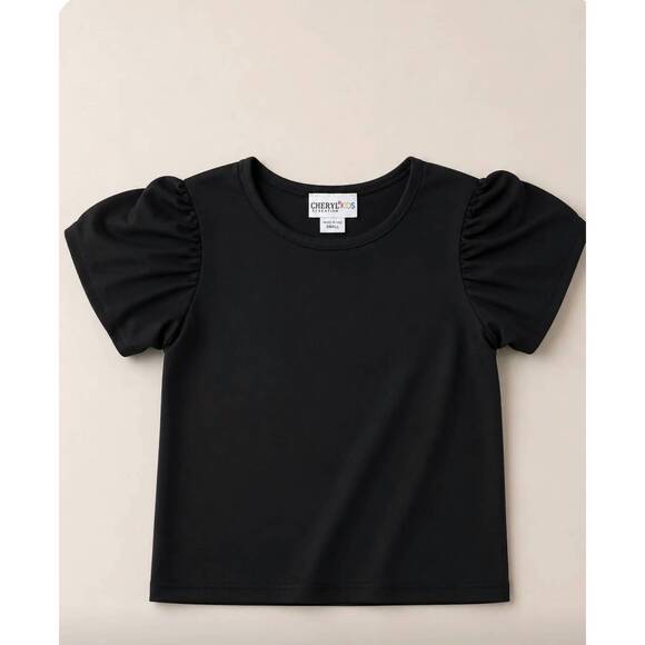 CHERYL CREATIONS Other - NEW CHERYL CREATIONS girl's bubble sleeve shirt in black